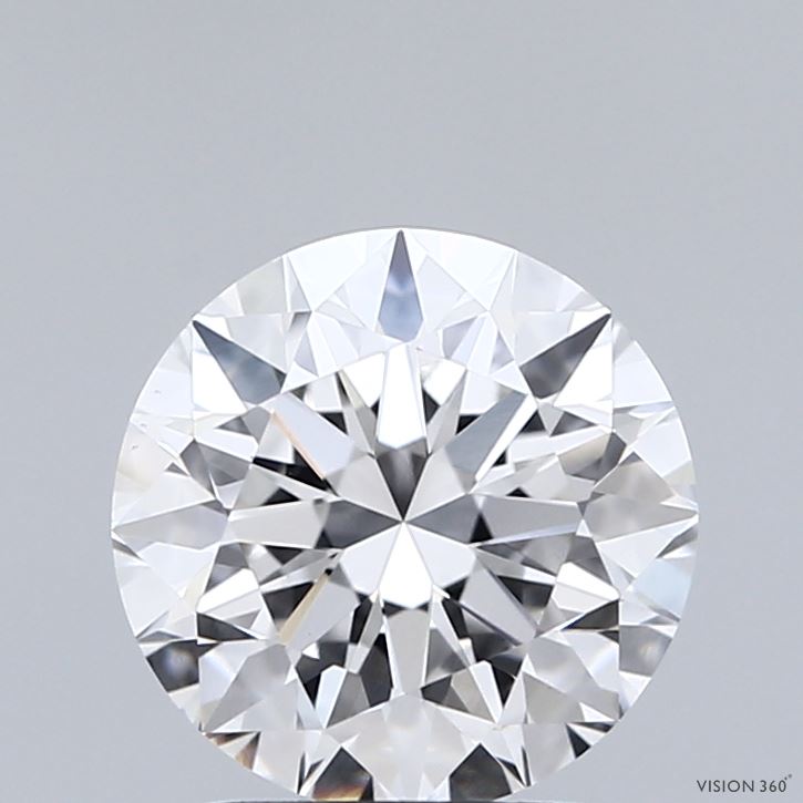 2.01 Carat Round Shaped, Excellent Cut, F Color, VVS2 Clarity, IGI Certified Lab Grown Diamond