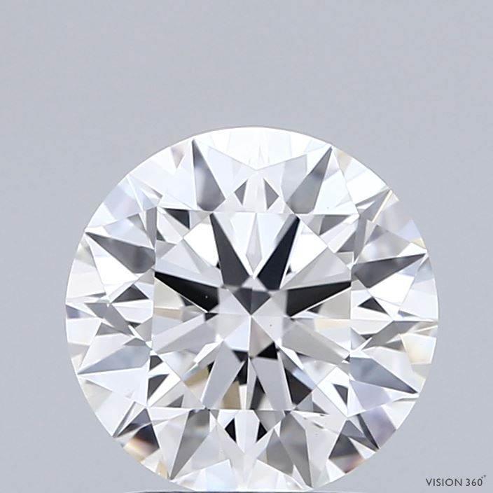 2.01 Carat Round Shaped, Ideal Cut, D Color, VS1 Clarity, IGI Certified Lab Grown Diamond
