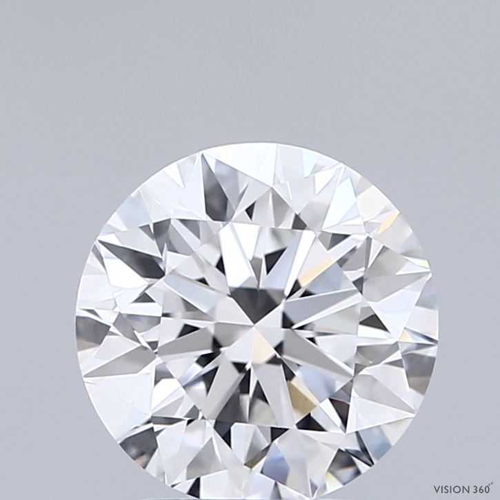 2.02 Carat Round Shaped, Excellent Cut, D Color, VVS2 Clarity, IGI Certified Lab Grown Diamond