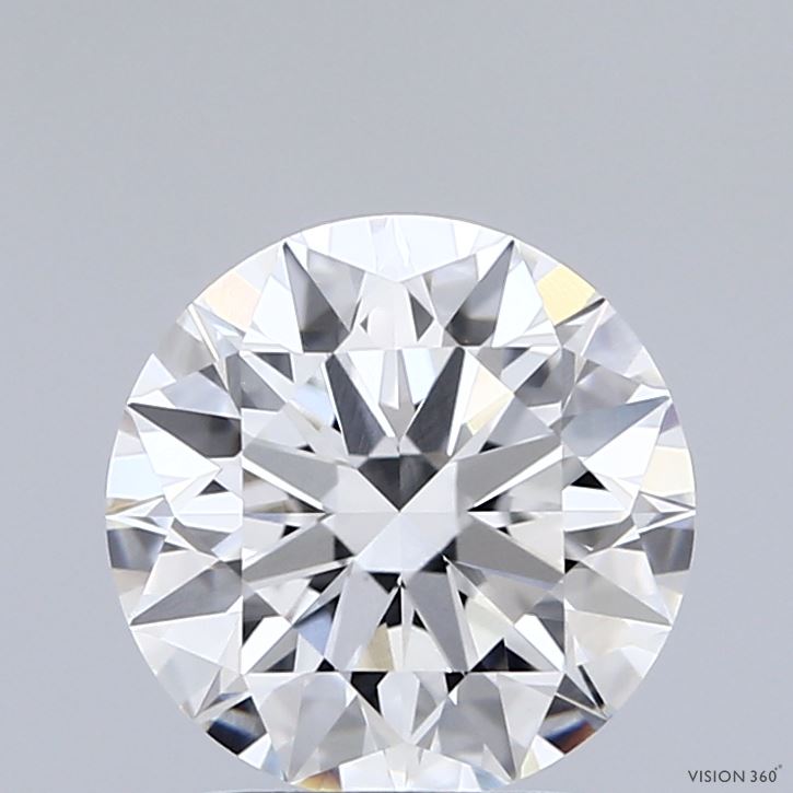 2.05 Carat Round Shaped, Ideal Cut, E Color, VVS2 Clarity, IGI Certified Lab Grown Diamond