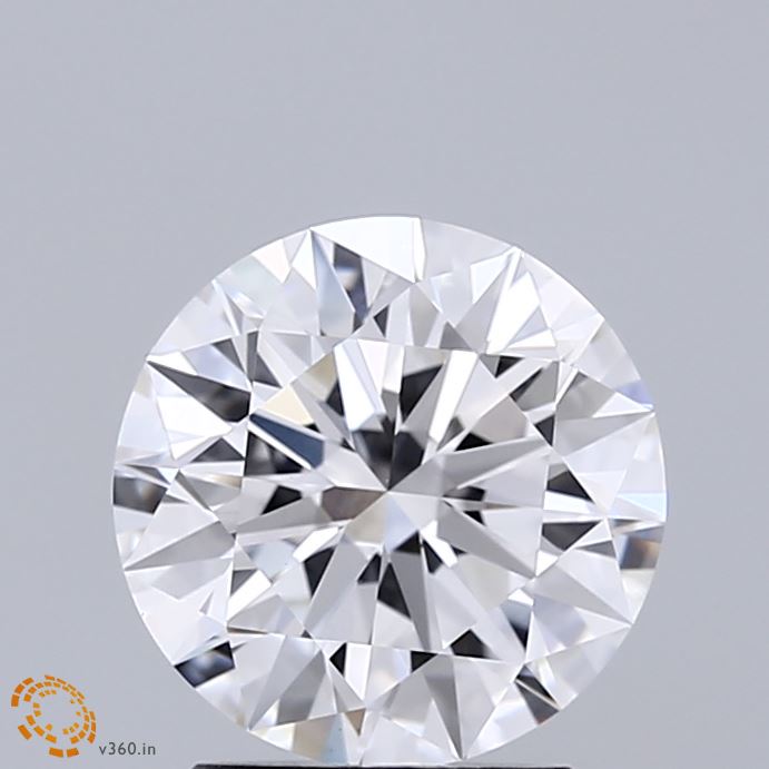 2.02 Carat Round Shaped, Ideal Cut, D Color, VVS2 Clarity, IGI Certified Lab Grown Diamond