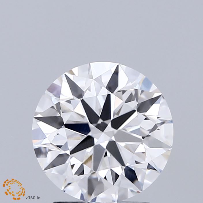 2.02 Carat Round Shaped, Ideal Cut, D Color, VVS2 Clarity, IGI Certified Lab Grown Diamond