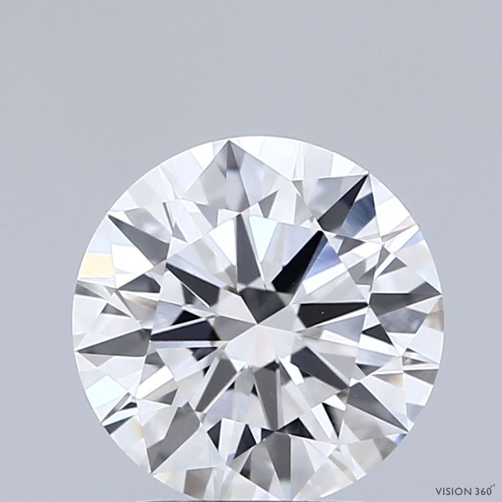 2.01 Carat Round Shaped, Ideal Cut, E Color, VVS2 Clarity, IGI Certified Lab Grown Diamond