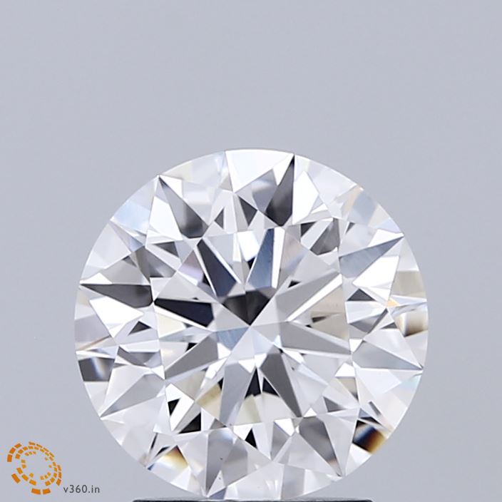 2.05 Carat Round Shaped, Ideal Cut, D Color, VS1 Clarity, IGI Certified Lab Grown Diamond