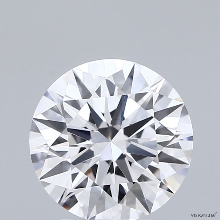 2.05 Carat Round Shaped, Ideal Cut, E Color, VVS2 Clarity, IGI Certified Lab Grown Diamond