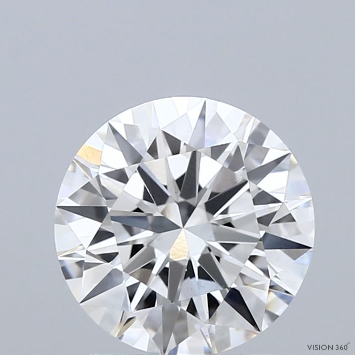 2.04 Carat Round Shaped, Ideal Cut, E Color, VVS2 Clarity, IGI Certified Lab Grown Diamond