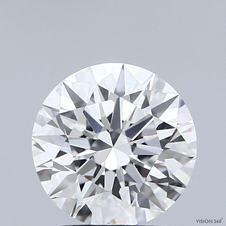 2.00 Carat Round Shaped, Excellent Cut, F Color, VVS2 Clarity, IGI Certified Lab Grown Diamond