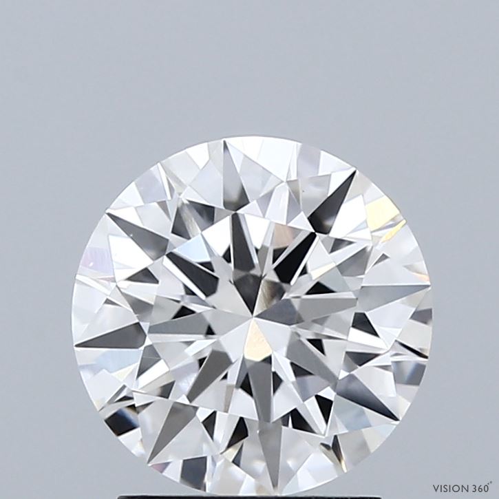 2.02 Carat Round Shaped, Ideal Cut, E Color, VVS2 Clarity, IGI Certified Lab Grown Diamond