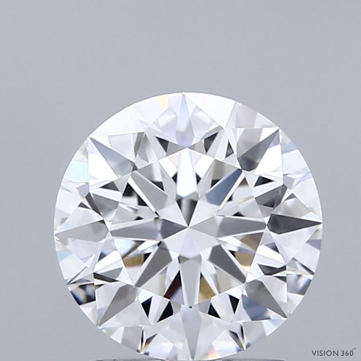 2.05 Carat Round Shaped, Ideal Cut, E Color, VVS2 Clarity, IGI Certified Lab Grown Diamond