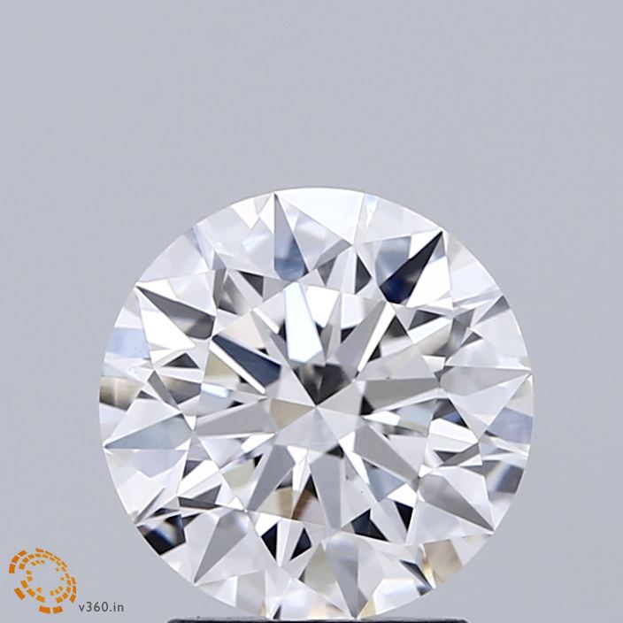 2.01 Carat Round Shaped, Ideal Cut, D Color, VVS2 Clarity, IGI Certified Lab Grown Diamond
