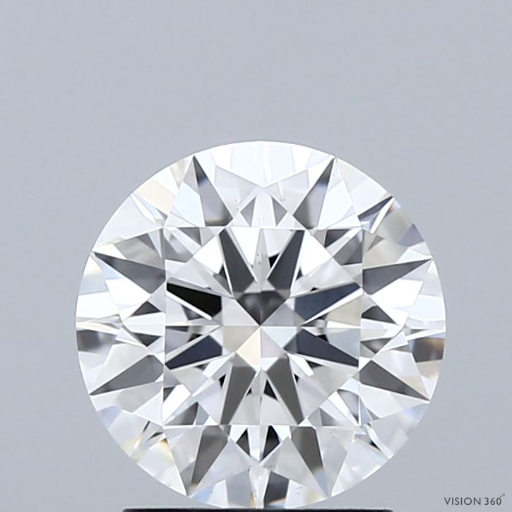 2.03 Carat Round Shaped, Ideal Cut, D Color, VS1 Clarity, IGI Certified Lab Grown Diamond