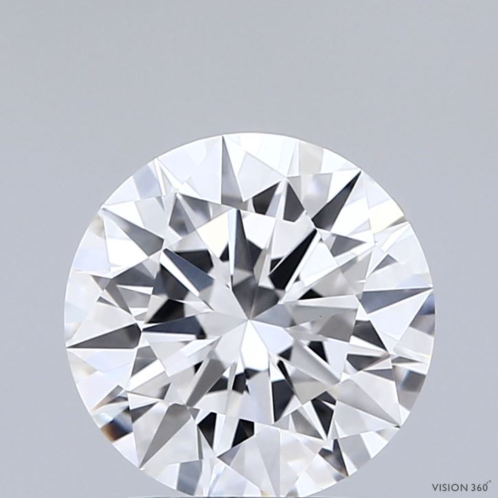2.02 Carat Round Shaped, Ideal Cut, D Color, VVS2 Clarity, IGI Certified Lab Grown Diamond