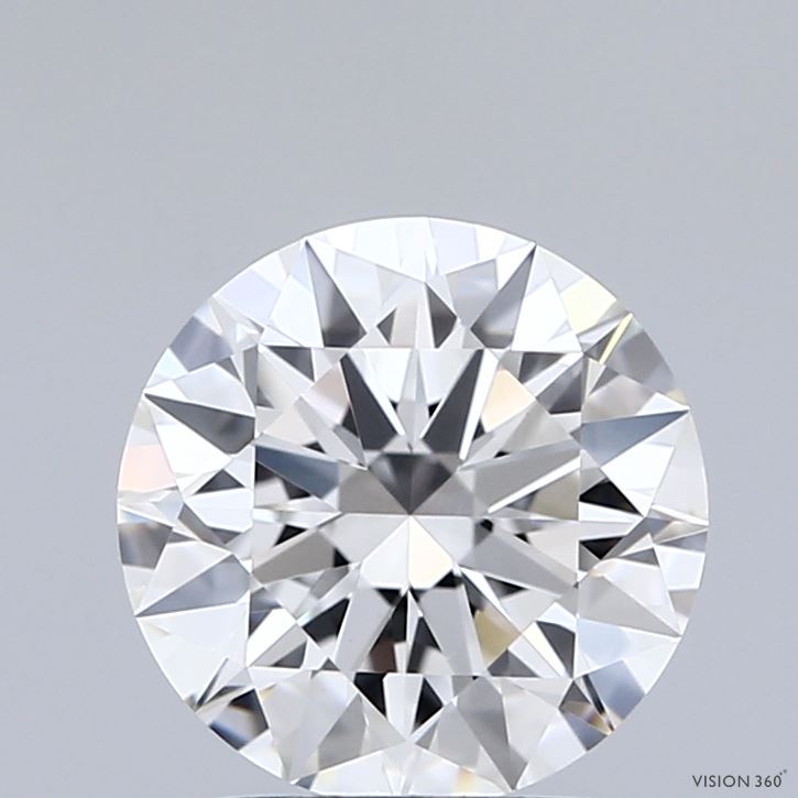 2.03 Carat Round Shaped, Ideal Cut, E Color, VVS2 Clarity, IGI Certified Lab Grown Diamond