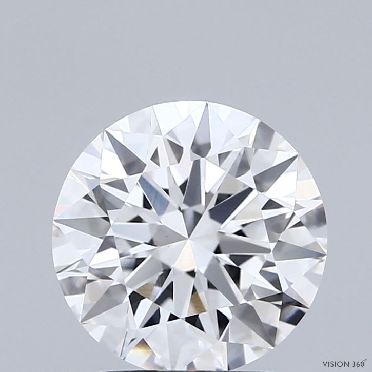 2.04 Carat Round Shaped, Ideal Cut, E Color, VVS2 Clarity, IGI Certified Lab Grown Diamond