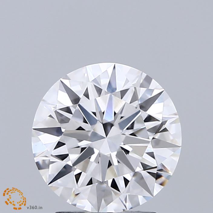 2.05 Carat Round Shaped, Ideal Cut, E Color, VVS2 Clarity, IGI Certified Lab Grown Diamond
