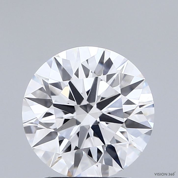 2.02 Carat Round Shaped, Ideal Cut, D Color, VS1 Clarity, IGI Certified Lab Grown Diamond