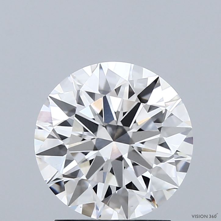 2.03 Carat Round Shaped, Ideal Cut, E Color, VVS2 Clarity, IGI Certified Lab Grown Diamond