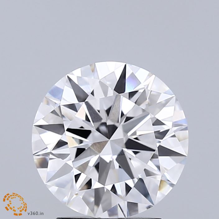 2.03 Carat Round Shaped, Ideal Cut, E Color, VVS2 Clarity, IGI Certified Lab Grown Diamond