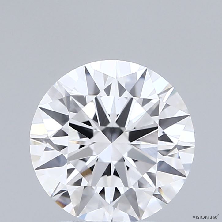 2.05 Carat Round Shaped, Ideal Cut, E Color, VVS2 Clarity, IGI Certified Lab Grown Diamond