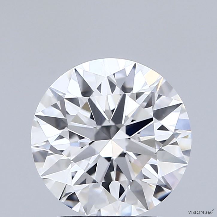 2.05 Carat Round Shaped, Ideal Cut, D Color, VVS2 Clarity, IGI Certified Lab Grown Diamond