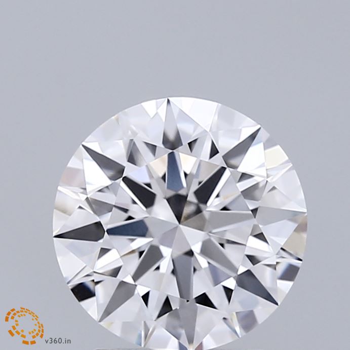 2.04 Carat Round Shaped, Ideal Cut, D Color, VVS2 Clarity, IGI Certified Lab Grown Diamond