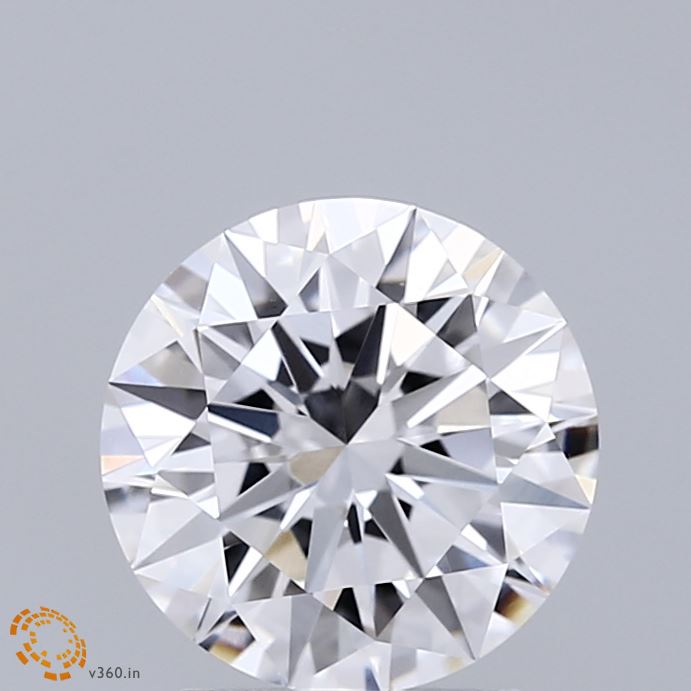 2.01 Carat Round Shaped, Excellent Cut, D Color, VVS2 Clarity, IGI Certified Lab Grown Diamond
