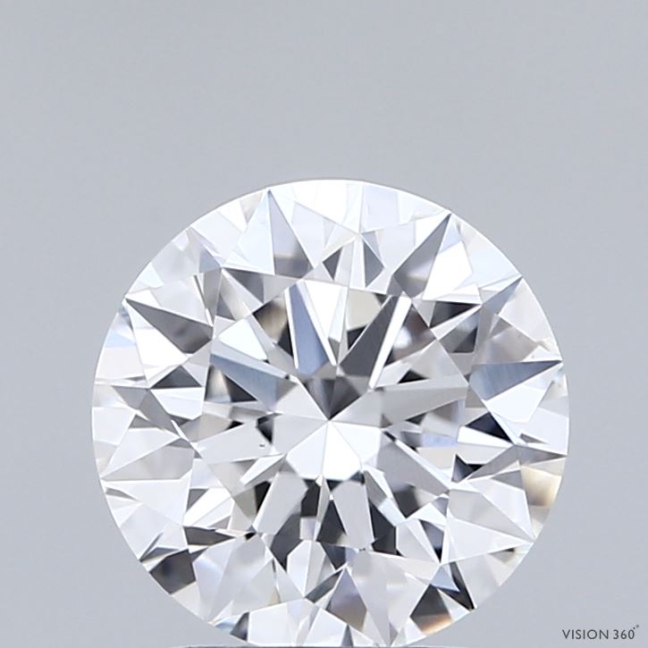 2.03 Carat Round Shaped, Ideal Cut, D Color, VS1 Clarity, IGI Certified Lab Grown Diamond