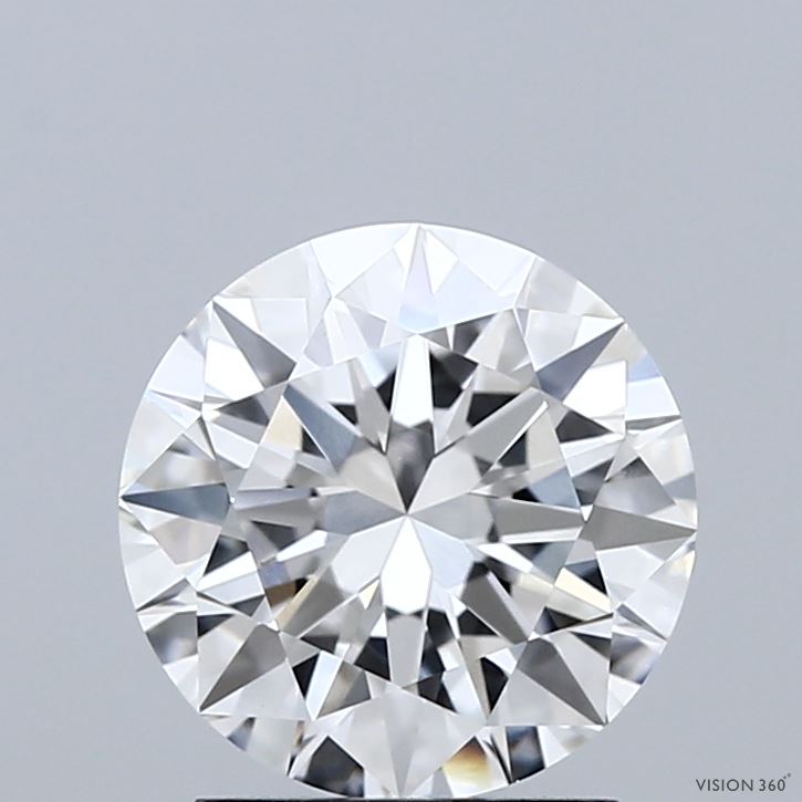 2.00 Carat Round Shaped, Excellent Cut, E Color, VVS2 Clarity, IGI Certified Lab Grown Diamond