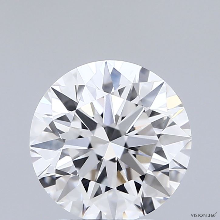 2.05 Carat Round Shaped, Ideal Cut, E Color, VVS2 Clarity, IGI Certified Lab Grown Diamond