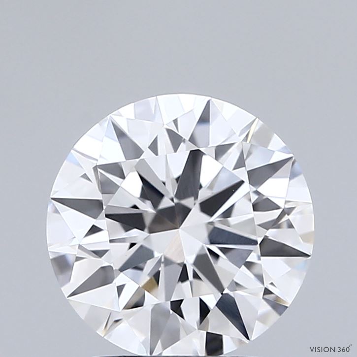 2.05 Carat Round Shaped, Ideal Cut, E Color, VVS2 Clarity, IGI Certified Lab Grown Diamond