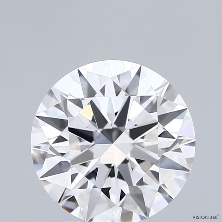 2.05 Carat Round Shaped, Ideal Cut, E Color, VVS2 Clarity, IGI Certified Lab Grown Diamond