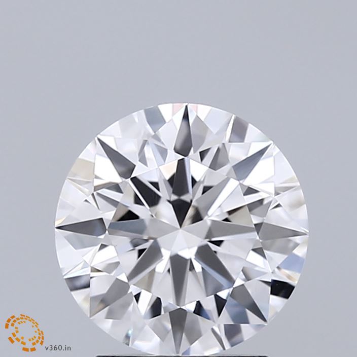2.01 Carat Round Shaped, Ideal Cut, D Color, VS1 Clarity, IGI Certified Lab Grown Diamond