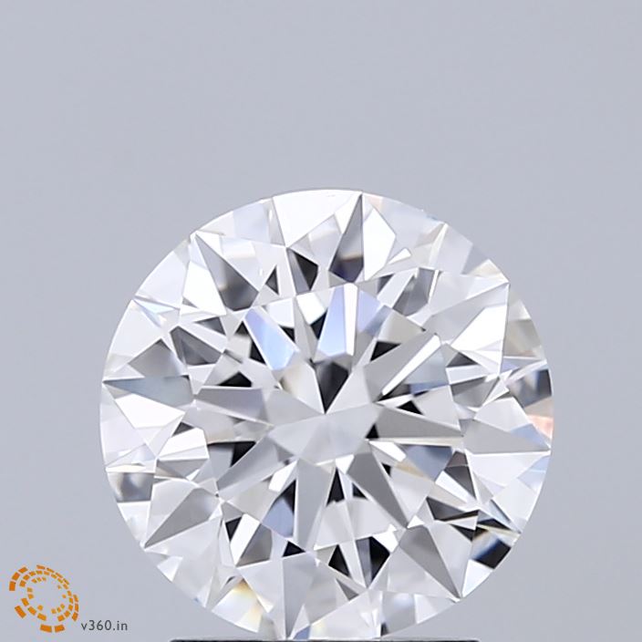 2.03 Carat Round Shaped, Ideal Cut, E Color, VVS2 Clarity, IGI Certified Lab Grown Diamond