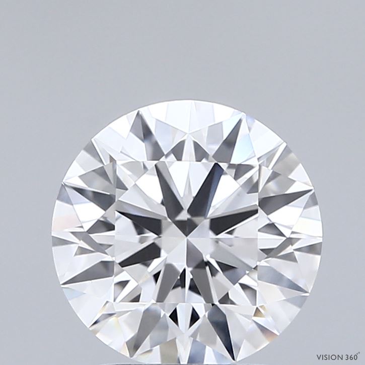 2.02 Carat Round Shaped, Ideal Cut, D Color, VVS2 Clarity, IGI Certified Lab Grown Diamond