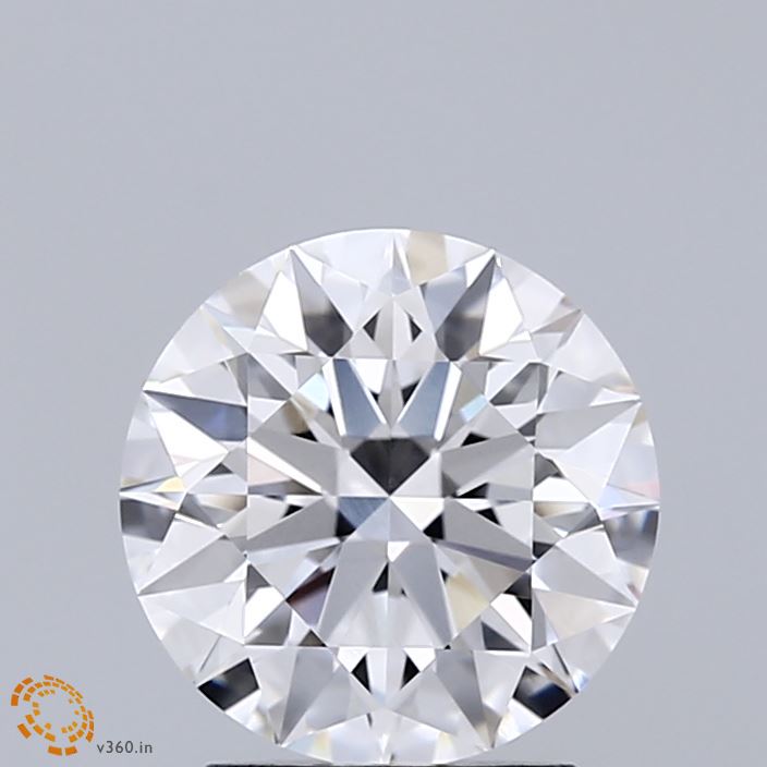 2.01 Carat Round Shaped, Ideal Cut, D Color, VVS2 Clarity, IGI Certified Lab Grown Diamond