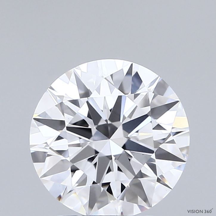 2.02 Carat Round Shaped, Ideal Cut, D Color, VVS2 Clarity, IGI Certified Lab Grown Diamond