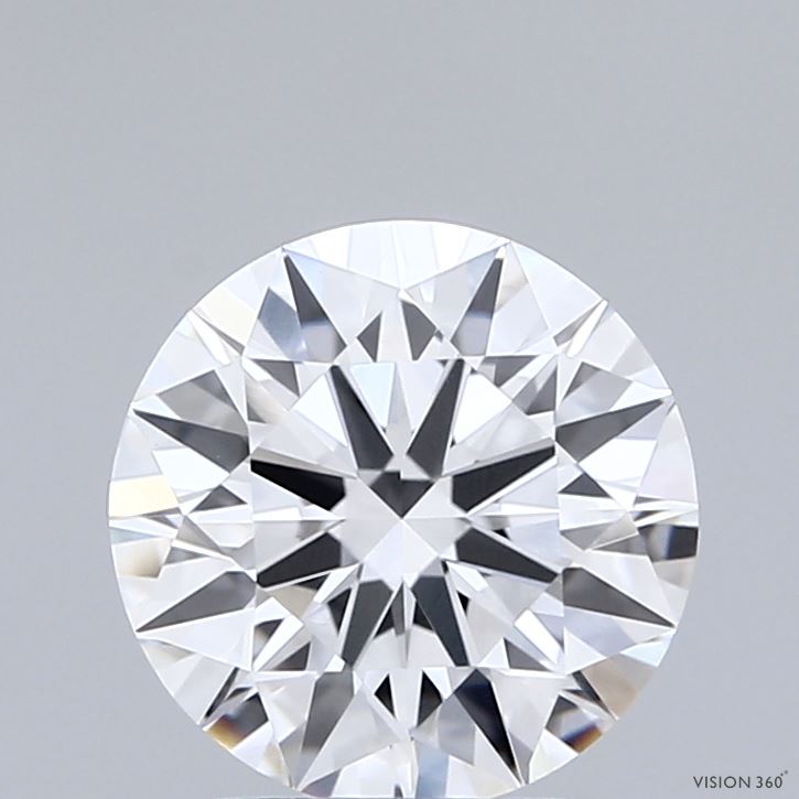 2.00 Carat Round Shaped, Excellent Cut, E Color, VVS2 Clarity, IGI Certified Lab Grown Diamond