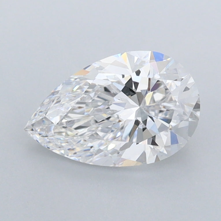 1.03 Carat Pear Shaped, Ideal Cut, D Color, IF Clarity, IGI Certified Lab Grown Diamond