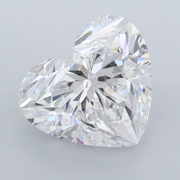 1.62 Carat Heart Shaped, Ideal Cut, D Color, IF Clarity, IGI Certified Lab Grown Diamond