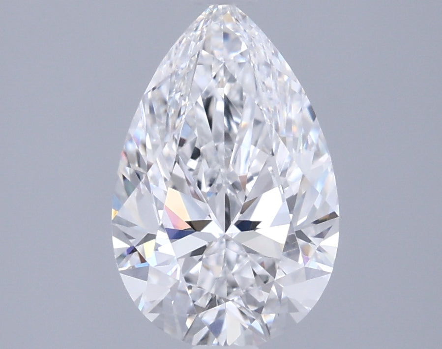 1.57 Carat Pear Shaped, Ideal Cut, D Color, VVS1 Clarity, IGI Certified Lab Grown Diamond