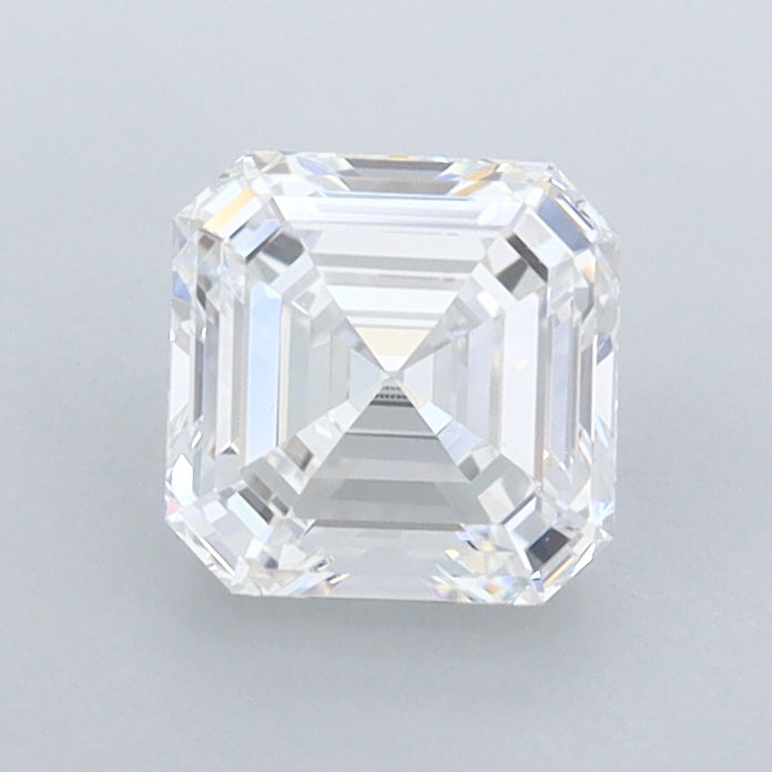 1.02 Carat Asscher Shaped, Ideal Cut, D Color, FL Clarity, IGI Certified Lab Grown Diamond