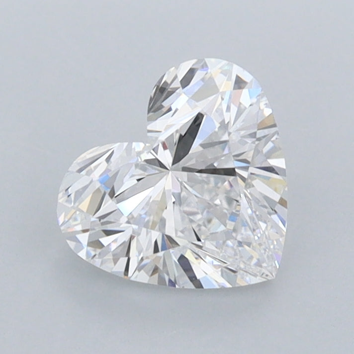 1.01 Carat Heart Shaped, Ideal Cut, D Color, FL Clarity, IGI Certified Lab Grown Diamond