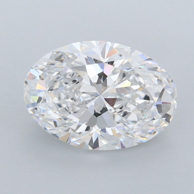 1.58 Carat Oval Shaped, Ideal Cut, D Color, IF Clarity, IGI Certified Lab Grown Diamond