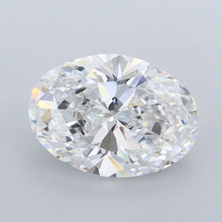 1.06 Carat Oval Shaped, Ideal Cut, D Color, FL Clarity, IGI Certified Lab Grown Diamond