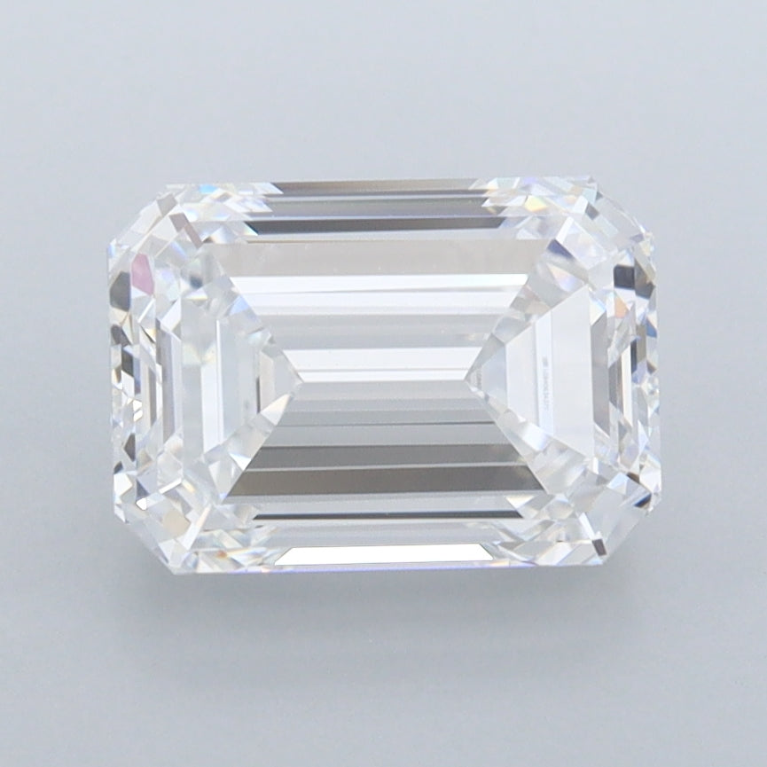 2.27 Carat Emerald Shaped, Ideal Cut, D Color, FL Clarity, IGI Certified Lab Grown Diamond
