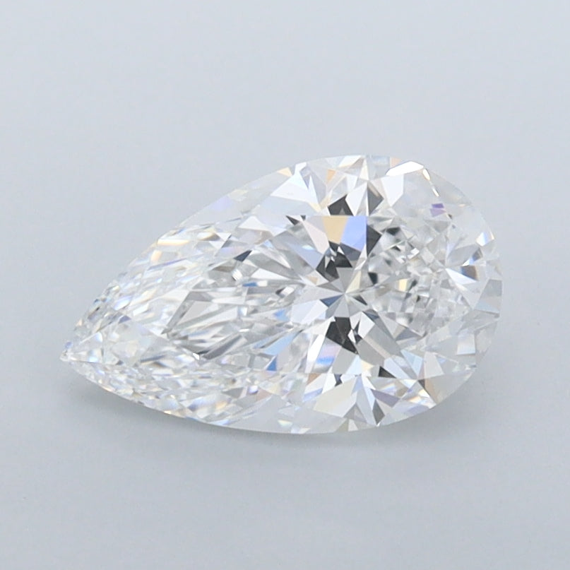 1.02 Carat Pear Shaped, Ideal Cut, D Color, VVS1 Clarity, IGI Certified Lab Grown Diamond