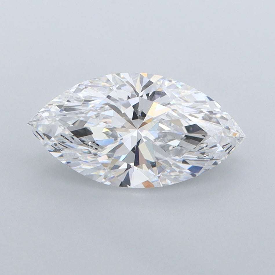 1.22 Carat Marquise Shaped, Ideal Cut, D Color, IF Clarity, IGI Certified Lab Grown Diamond