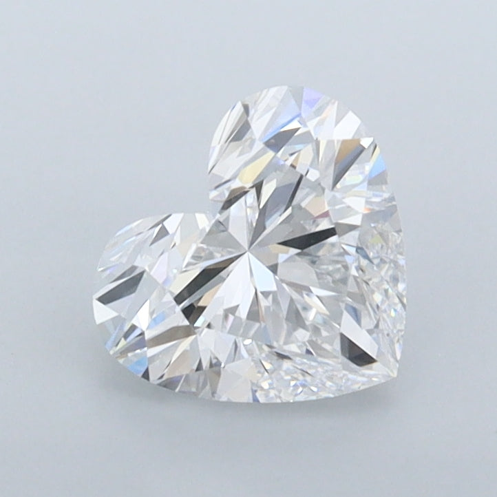1.04 Carat Heart Shaped, Ideal Cut, D Color, VVS1 Clarity, IGI Certified Lab Grown Diamond