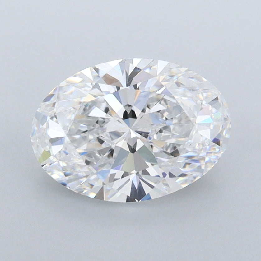 1.52 Carat Oval Shaped, Ideal Cut, D Color, FL Clarity, IGI Certified Lab Grown Diamond