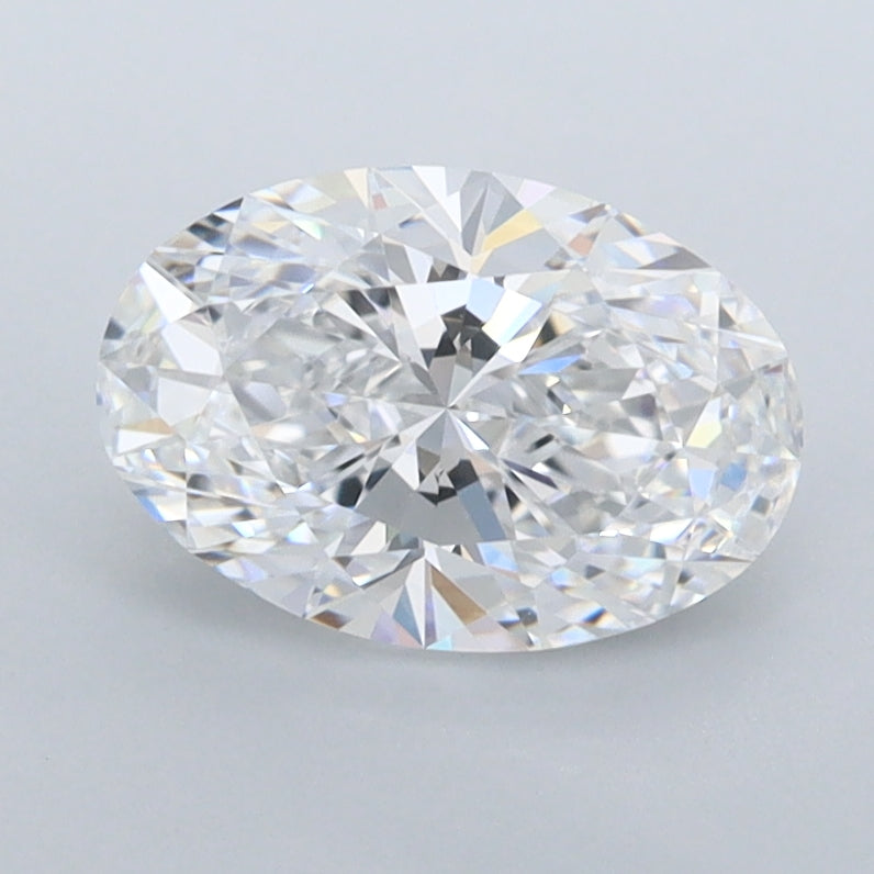 1.41 Carat Oval Shaped, Excellent Cut, D Color, FL Clarity, IGI Certified Lab Grown Diamond